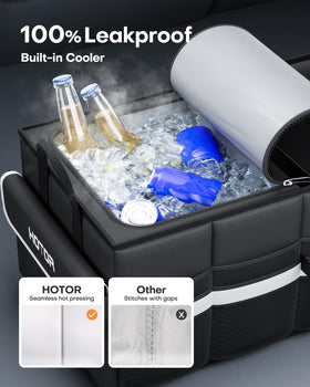 HOTOR side pocket detail holding bottles and accessories for quick access benefit