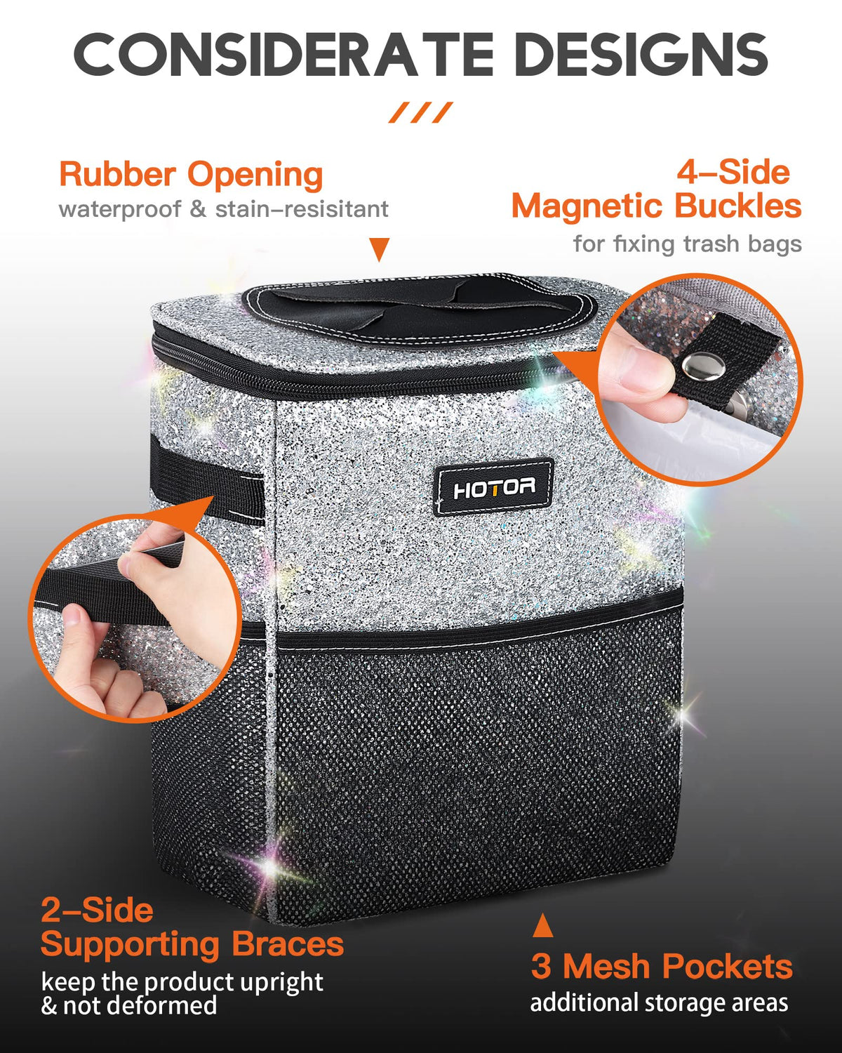 HOTOR waterproof inner lining close-up protecting against leaks