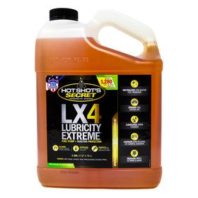 Hot Shot's Secret LX4 front label showing product identity and protection benefits