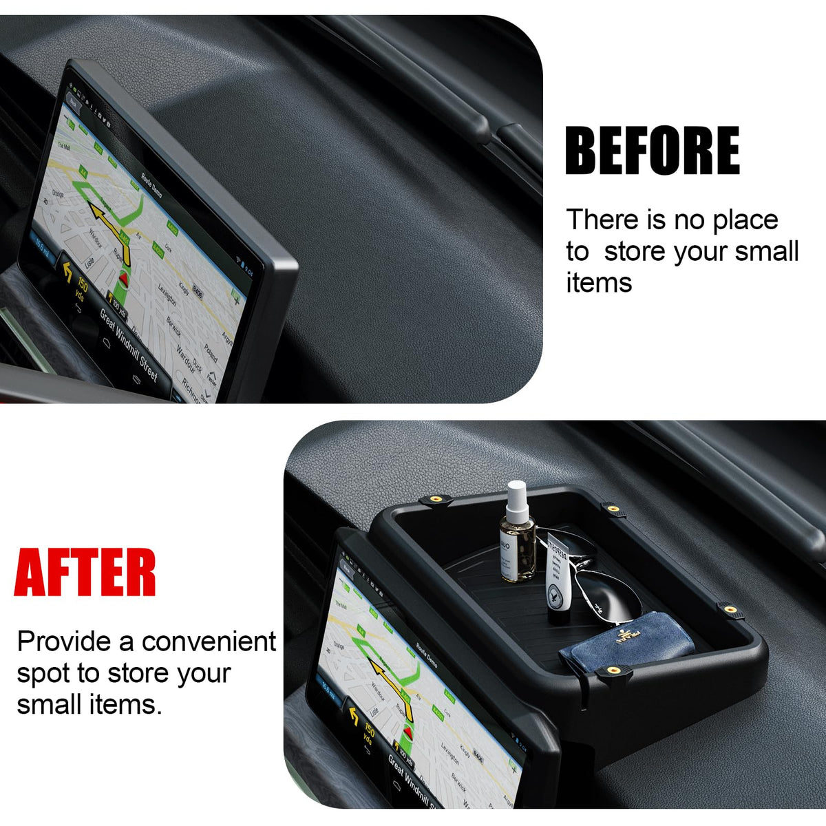 HOUCLEMIC bolt interface panel showing four universal mounting points
