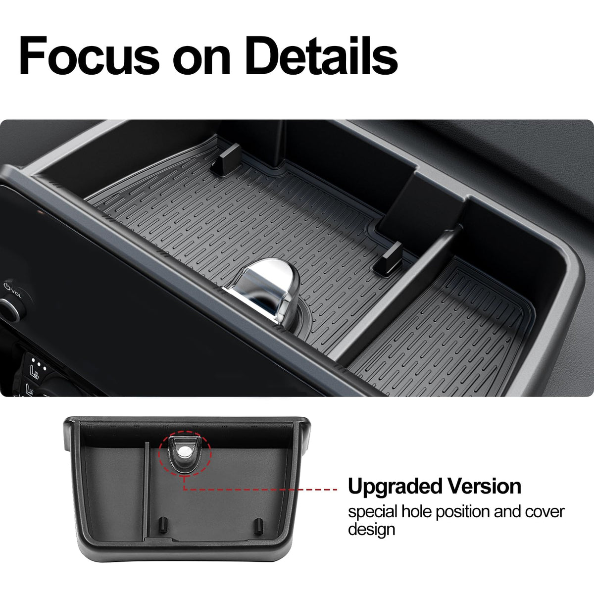 HOUCLEMIC installed side angle demonstrating seamless integration with dash
