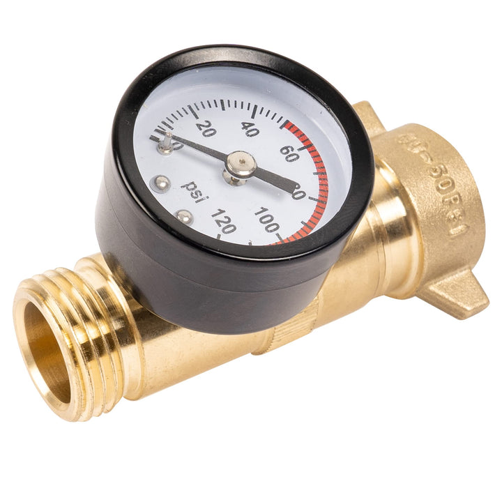 Hourleey brass regulator front view showing durable build and compact shape