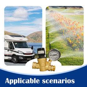 Hourleey lifestyle RV hookup scene showing safer campsite water connection benefits