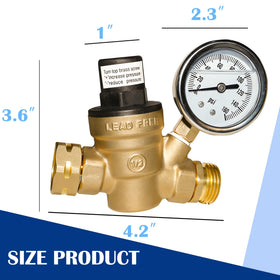 Hourleey clear pressure gauge close-up displaying PSI for quick verification