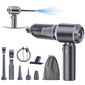 houscly front view of cordless vacuum showing compact design and portability
