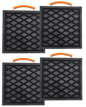 HOUSESET front view of 4-pack pads showing size and packaging, durable support