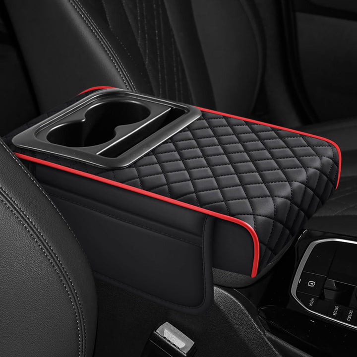 Hovom front view of armrest cover showing tidy fit and improved comfort
