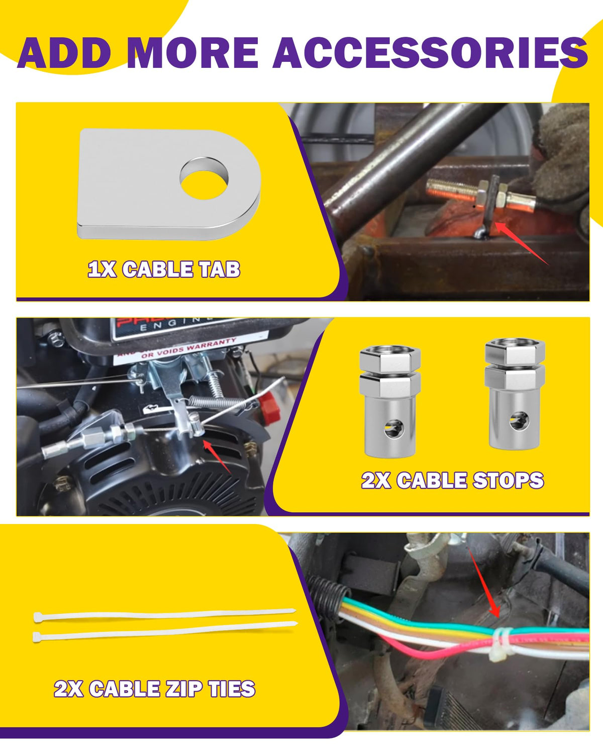 HOWBOW side profile of brake pedal showing durable galvanized steel benefit