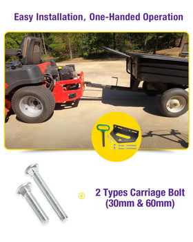 HOWBOW wide 4.6x1.5 inch chain slot for versatile strap and hook attachment