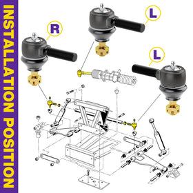 HOWBOW installed on Club Car steering linkage showing restored fit and improved steering precision