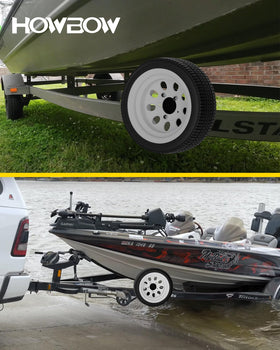 HOWBOW mounted with spare tire on trailer demonstrating ready roadside support