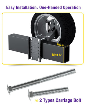 HOWBOW size comparison next to ruler and wheel clarifying fit and scale