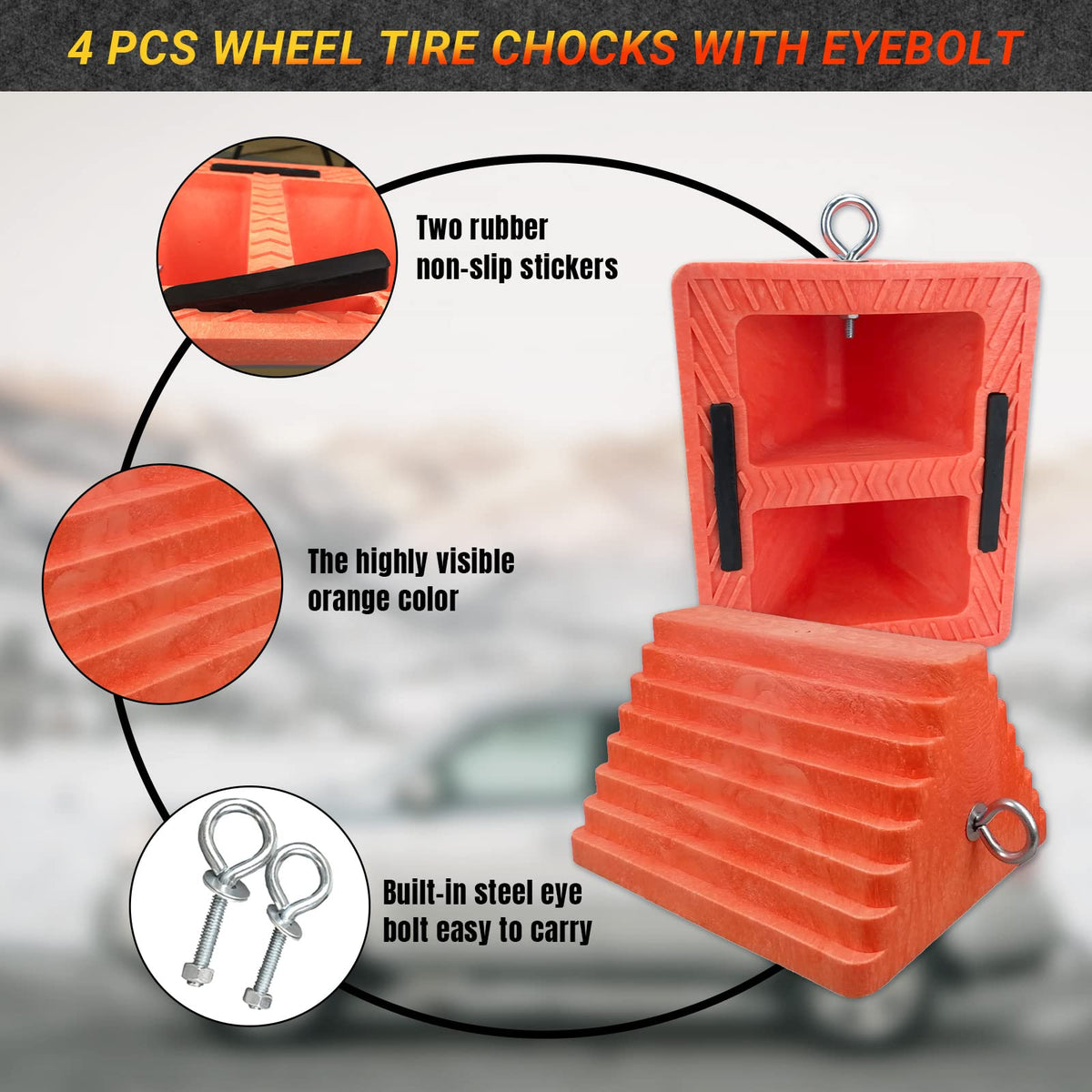 HOXWELL eyebolt detail showing steel eye for easy retrieval and tethering