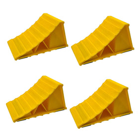 HOXWELL front view showing bright yellow chock for quick identification and safety