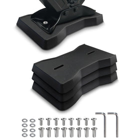 HOXWELL front view of four jack pads showing complete pack and shape, durable protection