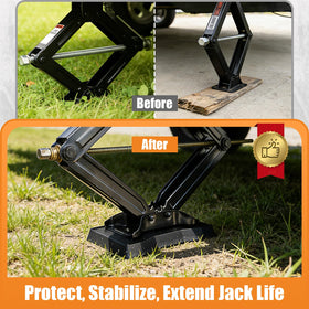 HOXWELL lifestyle RV parking scene displaying pads in use and campsite surface protection