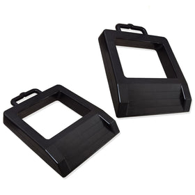 HOXWELL front view showing sturdy rubber chock and stable base for safety