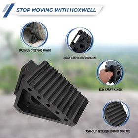 HOXWELL side profile highlighting triangular wedge shape for firm tire lock benefit