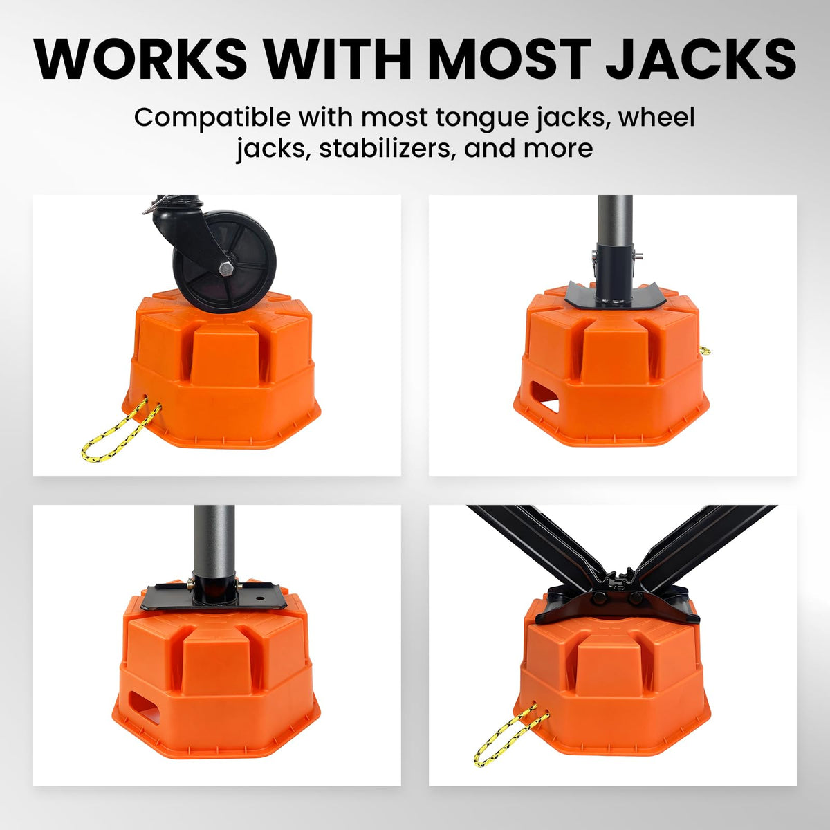 HOXWELL stacked blocks showing adjustable height and stable base
