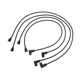 Hoypeyfiy four spark plug wires laid out to display package contents and wiring order