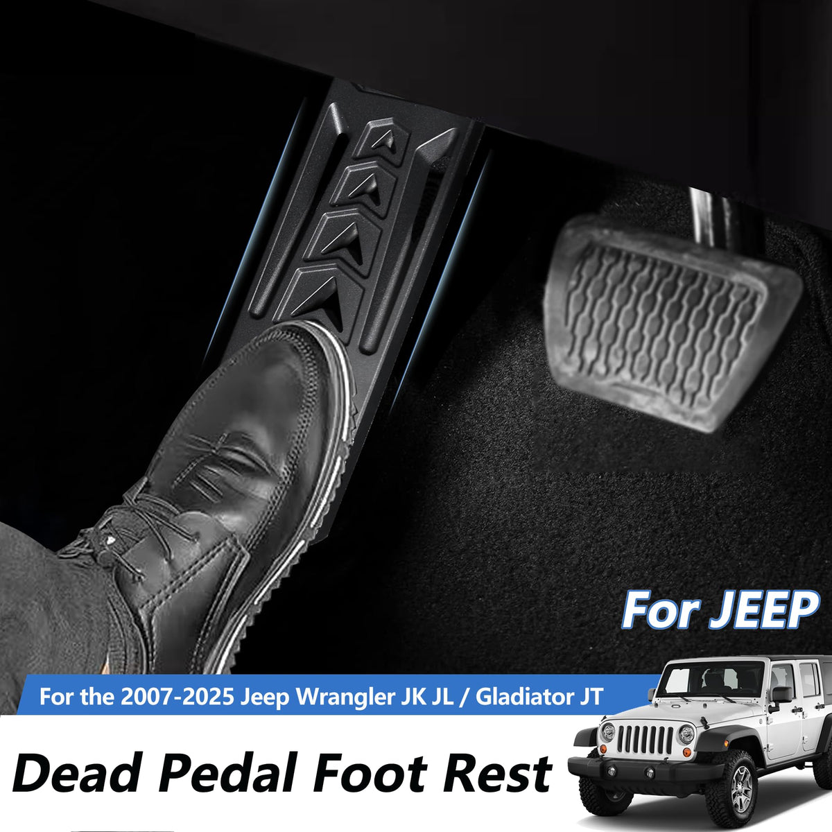 HOZHEM close-up of pedal texture highlighting durable aluminum grip and wear resistance