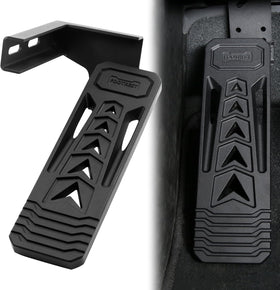 HOZHEM front view of dead pedal showing sleek profile and improved foot support