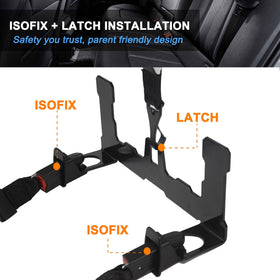 HOZHEM bracket attached to ISOFIX anchor demonstrates solid stability benefit
