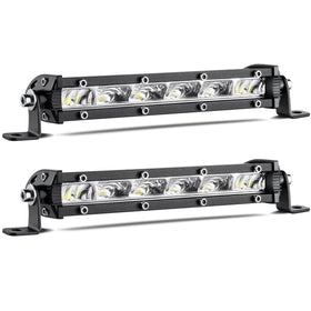 HOZILIFE front view of dual-beam LED pods showing compact brightness benefit