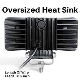 HOZILIFE oversized heat sink close-up showing improved cooling and durability