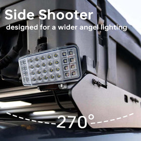 HOZILIFE pod mounted on truck bumper improving backup and ditch visibility