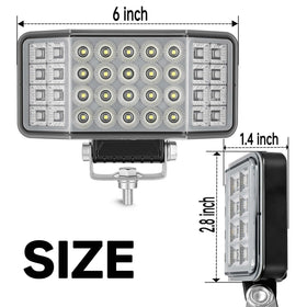 HOZILIFE close-up of angled side shooter LEDs providing wider peripheral visibility