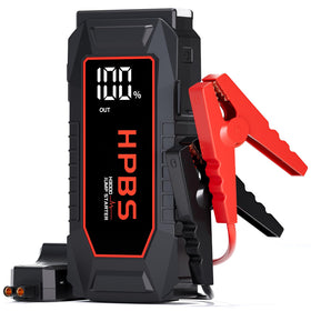 HPBS front view of jump starter showing compact design and portability benefit