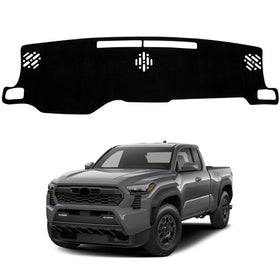 HPEVA front view of dash cover showing precise fit and sleek look for Tacoma