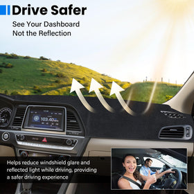 HPEVA installed on passenger side highlighting seamless dashboard coverage