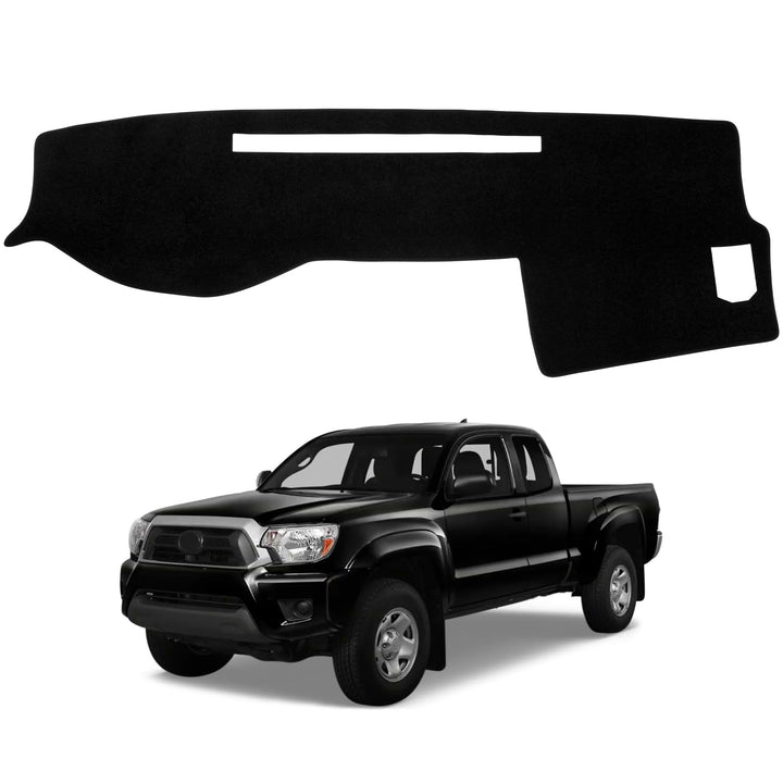 HPEVA front view on Tacoma dashboard showing precise custom fit and neat finish