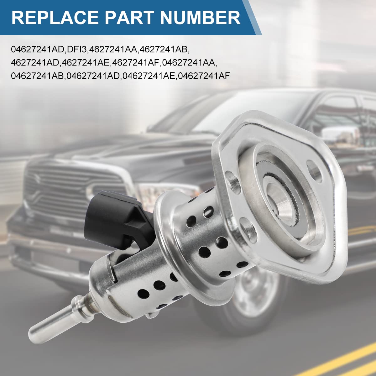 HPEVA injector installed on Dodge Ram exhaust system illustrating correct in-vehicle placement