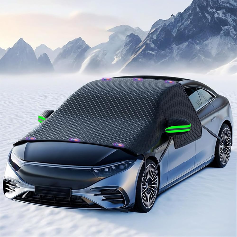 HQcontL front view showing full windshield coverage and protection