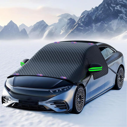 HQcontL front view showing full windshield coverage and protection