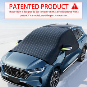 HQcontL installed on SUV in snow protecting windshield and mirrors