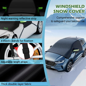 HQcontL side mirror cover with reflective strip increasing night safety