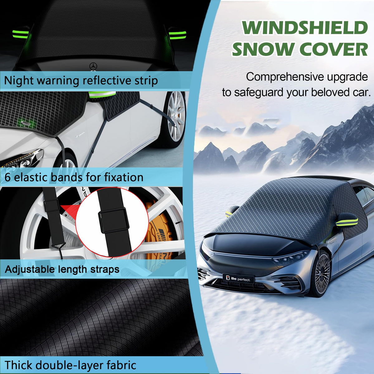 HQcontL side mirror pocket with reflective strip improving night safety