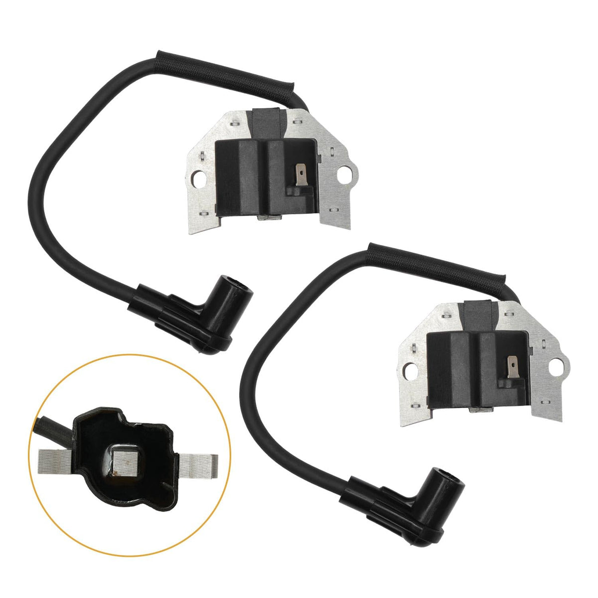 HQPASFY front view of ignition coil showing mounting for easy replacement