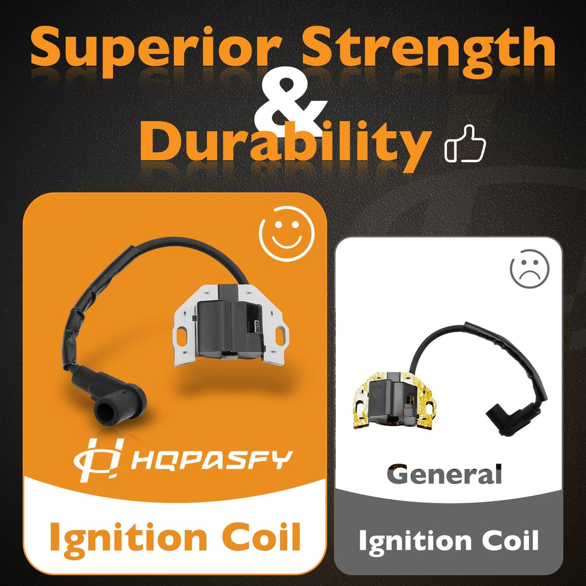 HQPASFY coil beside ruler showing compact size for simple handling