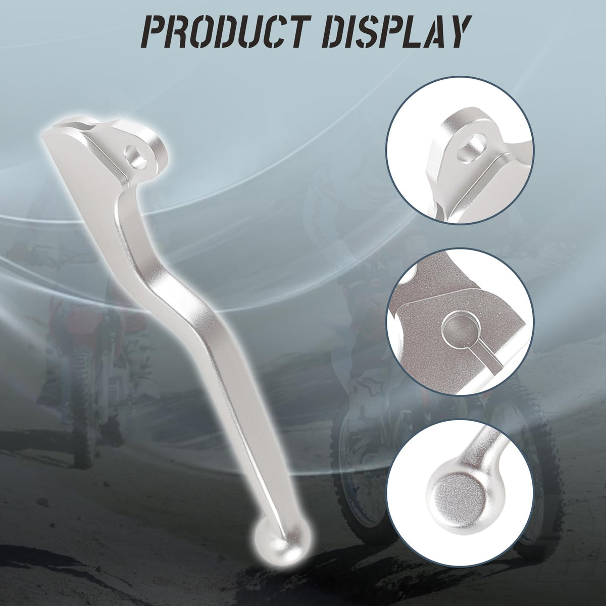 HQPARRTS clutch lever side profile showing ergonomic shape for confident control