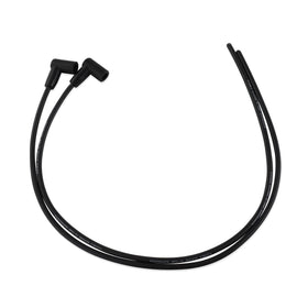 HQPARRTS front view of 7mm 30" spark plug wires showing length and boots