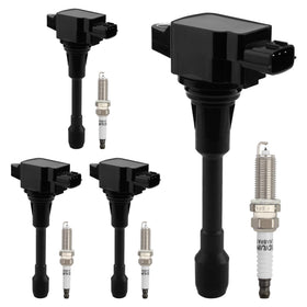 HQPASFY front view of ignition coil showing connector and mounting, improved reliability