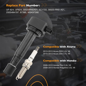 HQPASFY ignition coil close-up highlighting build quality and heat-resistant materials for durability