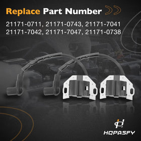HQPASFY coil winding close-up showing copper wire construction for durable ignition performance