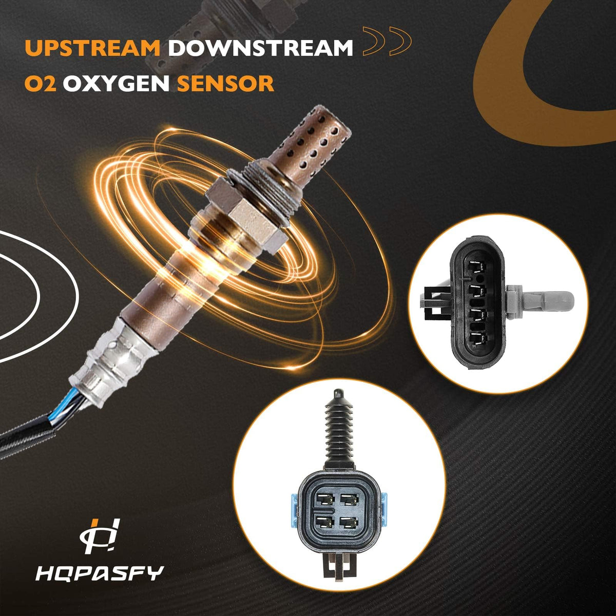 HQPASFY sensor installed in exhaust pipe showing compatibility benefit