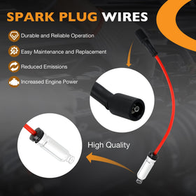 HQPASFY organized plug wires and connectors, easy installation and correct routing